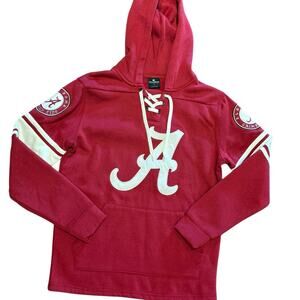 University of Alabama Men’s Size Small Red Logo Hoodie with Sewn On Logos NWT
